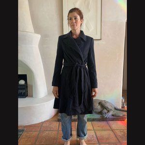 The Row Trench Coat - Dark Navy Cashmere  (Never Worn!)